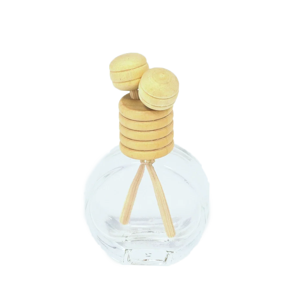 Glass bottle + 2 mini wooden sticks